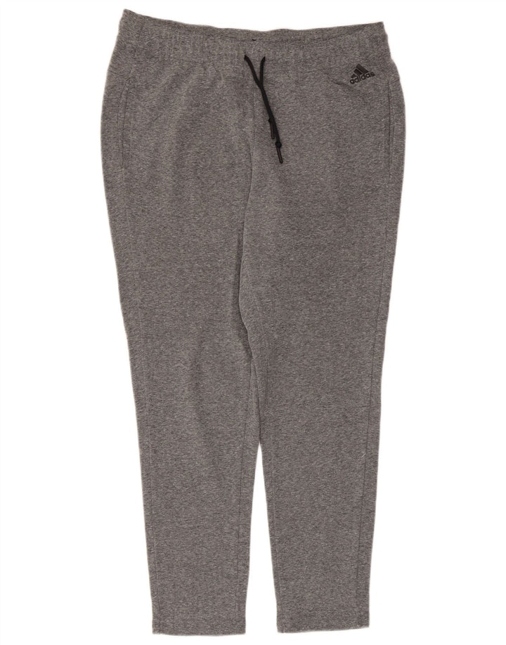 Pantaloni de trening Adidas pentru bărbați, gri mediu