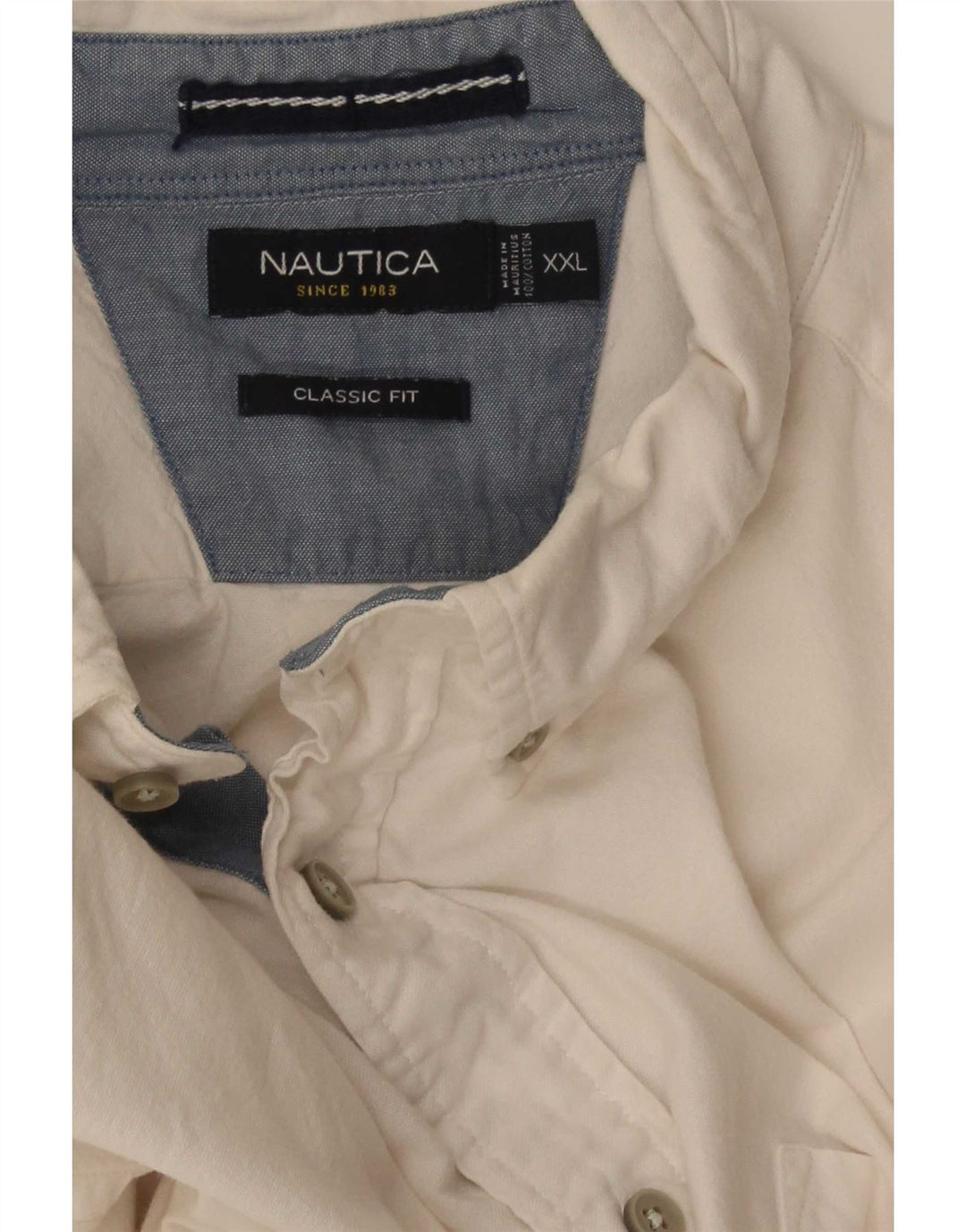 Cămașă Nautica Classic Fit 2XL Bumbac Alb