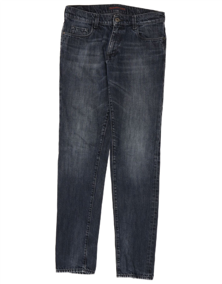 Trussardi blugi slim pentru bărbați W32 L34 bumbac albastru