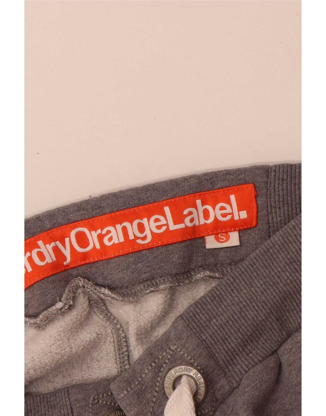 Pantaloni de trening Superdry pentru femei UK 10 mic bumbac gri