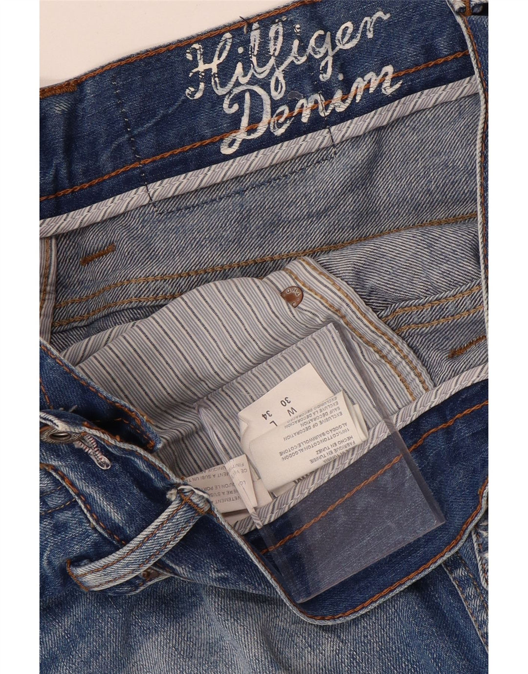 Blugi Tommy Hilfiger Ryder Regular Straight pentru bărbați L30 L34 Bumbac albastru