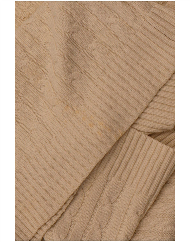 CREW CLOTHING Pulover cu decolteu în V pentru femei UK 18 XL Bumbac alb catifelat