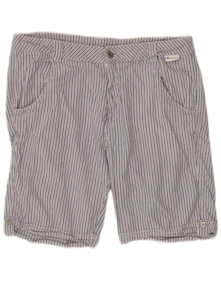 Pantaloni scurti chino pentru femei CHAMPION Small W27 Purple Pinstripe