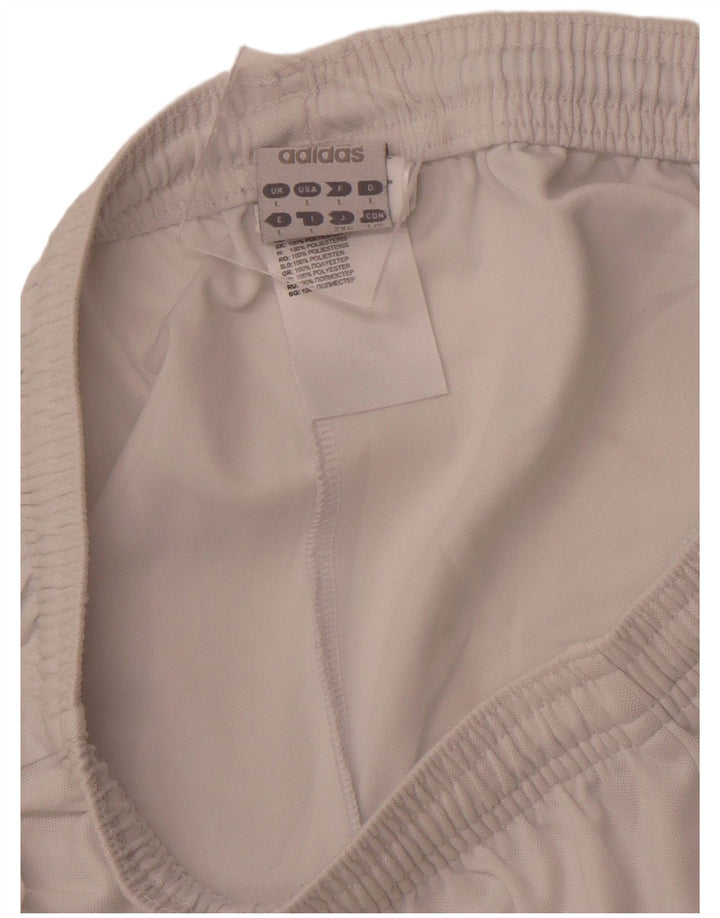 Pantaloni scurți sport Climalite ADIDAS pentru bărbați, mari, alb, din poliester