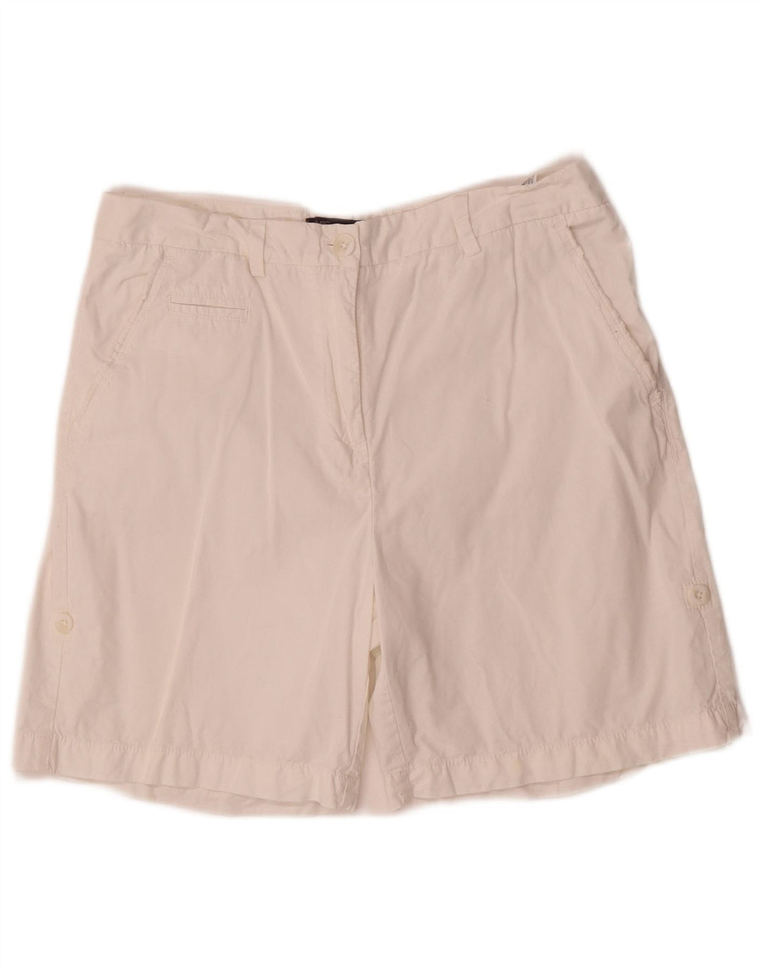 Pantaloni scurti chino pentru femei Marks & Spencer UK 12 Medium W30 Bumbac alb