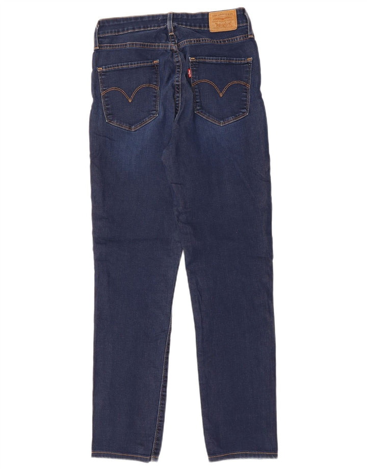 Blugi skinny cu talie înaltă pentru femei LEVI'S 721 W28 L28 bumbac bleumarin