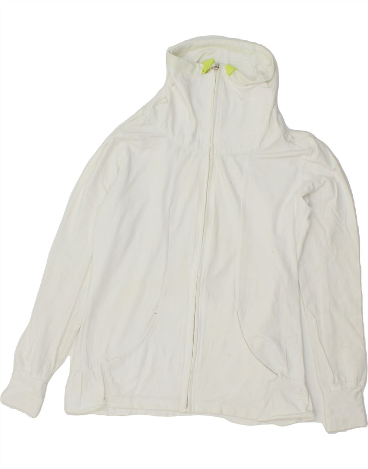 CHAMPION Womens Heritage Fit Tracksuit Top Jacket UK 12 Medium White Vintage Champion and Second-Hand Champion from Messina Hembry 