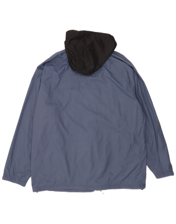 Jachetă de ploaie cu glugă pentru bărbați Timberland UK 44 2XL, albastru, nailon color bloc
