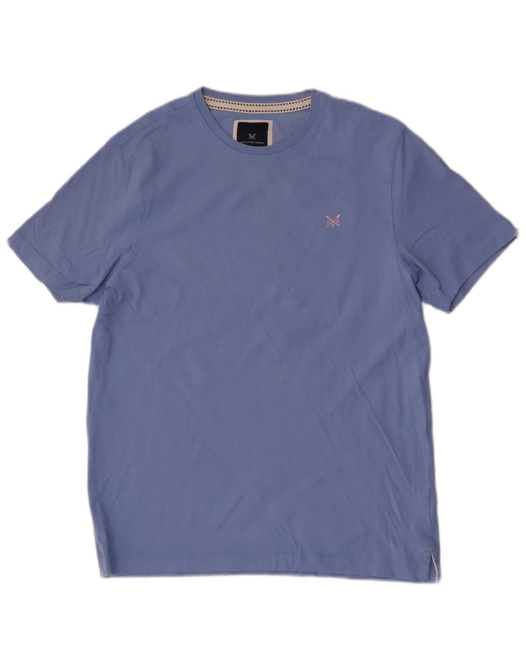 CREW CLOTHING Bărbați Tricou Top Medium Blue Bumbac