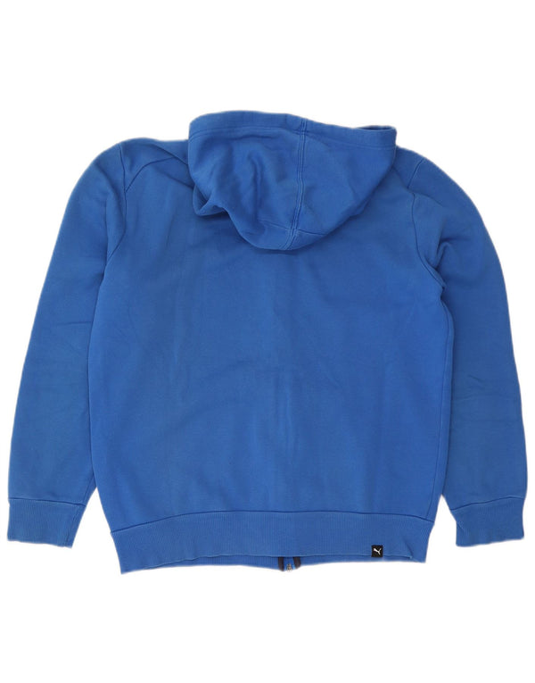 Pulover Puma Graphic Zip pentru bărbați, bumbac, albastru