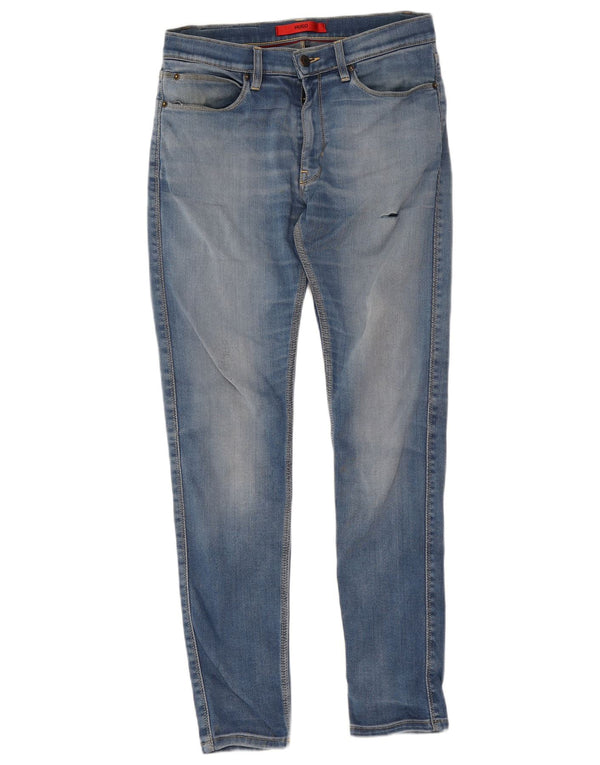 Blugi skinny pentru femei Hugo Boss W29 L32 Bumbac albastru