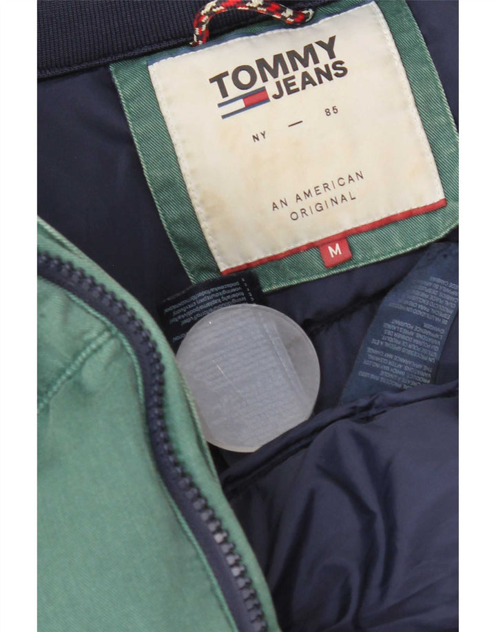 Jachetă căptușită pentru bărbați Tommy Hilfiger UK 38, bumbac verde mediu