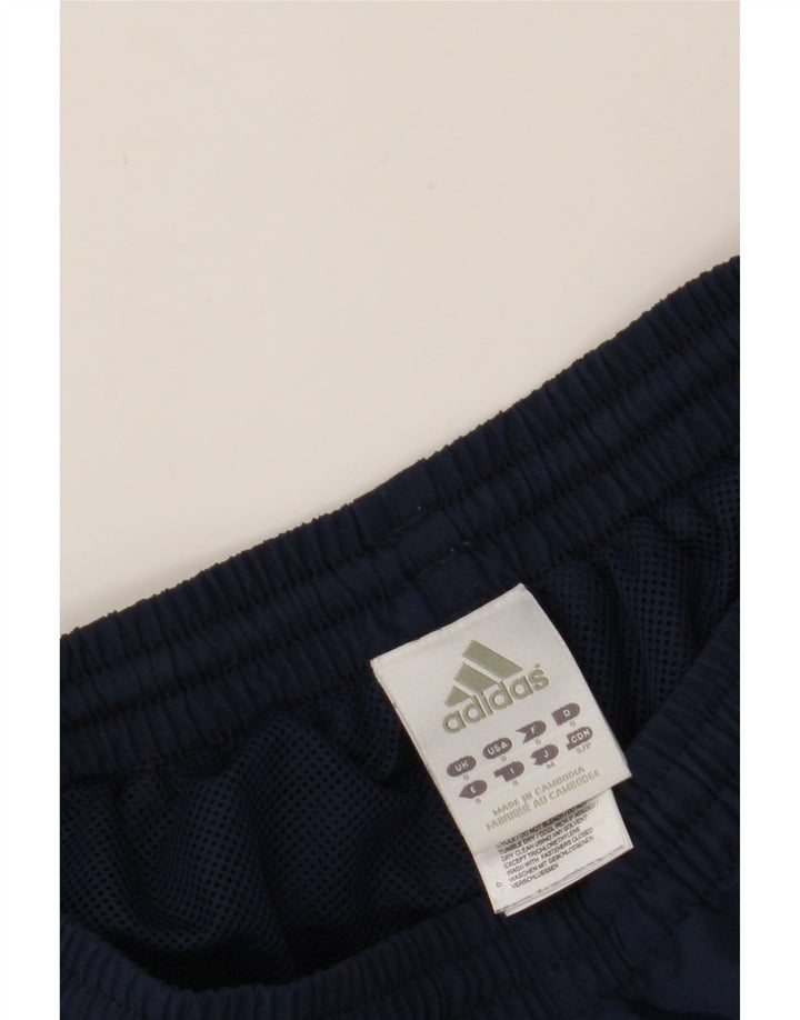 ADIDAS Womens Tracksuit Trousers Joggers UK 10 Small  Navy Blue Polyester Vintage Adidas and Second-Hand Adidas from Messina Hembry 
