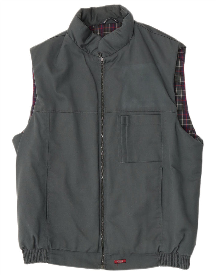 Gilet Vintage pentru bărbați UK 38 Medium Gri Poliester