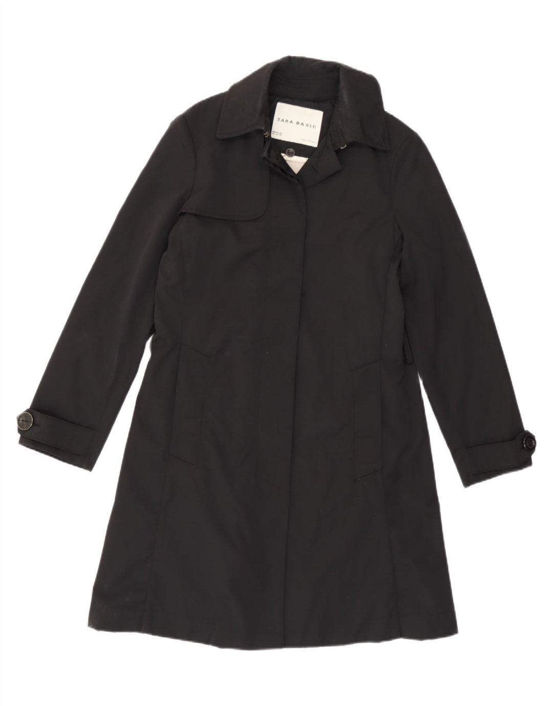 Trenci pentru femei Zara UK 6 XS Nylon negru