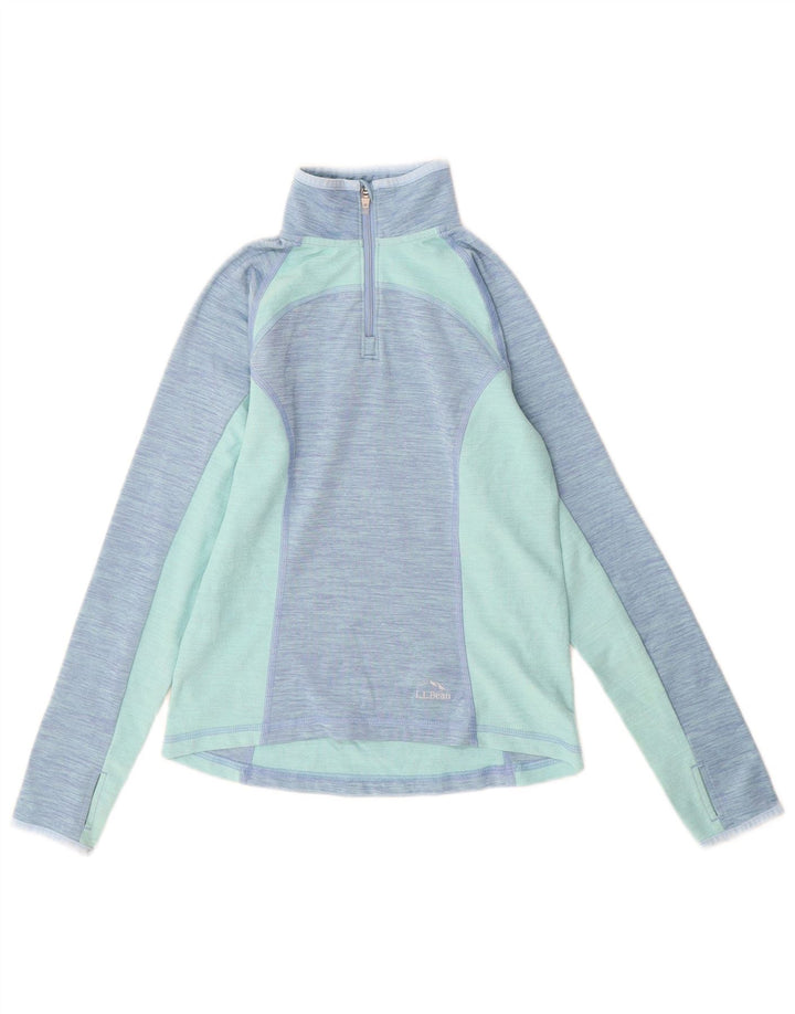 L.L.Bean Girls Pullover Trening Top 7-8 Ani Mic Albastru Colorblock