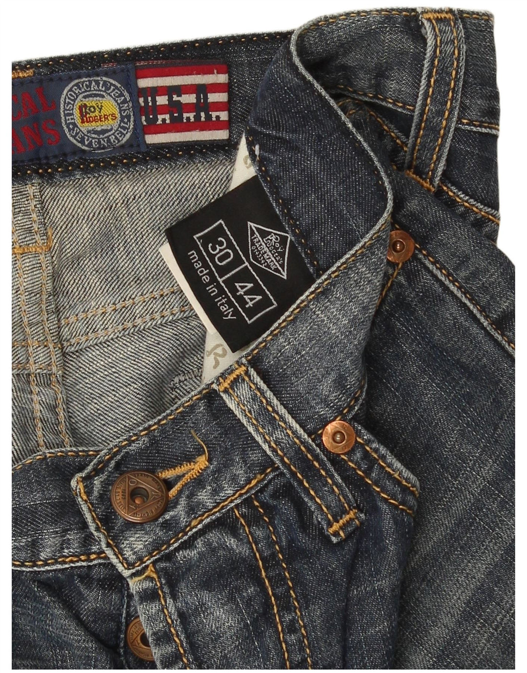 Pantaloni scurți de blugi Roy Rogers pentru femei IT 44 Medium W30 Bumbac albastru