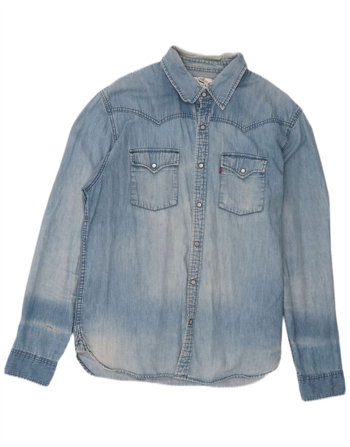 Cămașă de blugi pentru bărbați Levi's XL, bumbac albastru