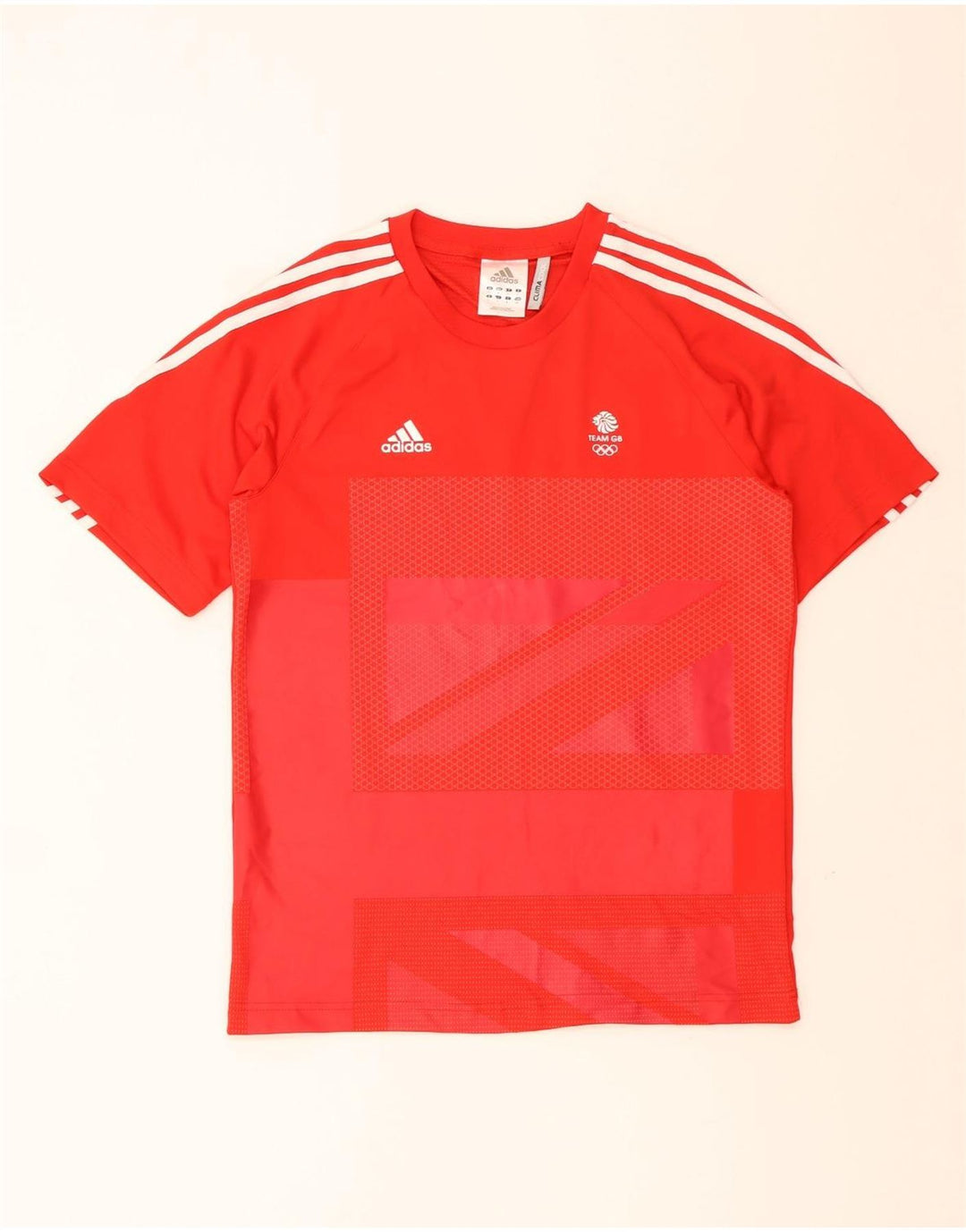 Tricou grafic pentru bărbați ADIDAS Team GB Top mic poliester roșu