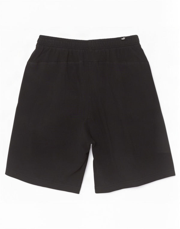 Pantaloni scurți sport grafic Puma pentru bărbați, bumbac mediu negru
