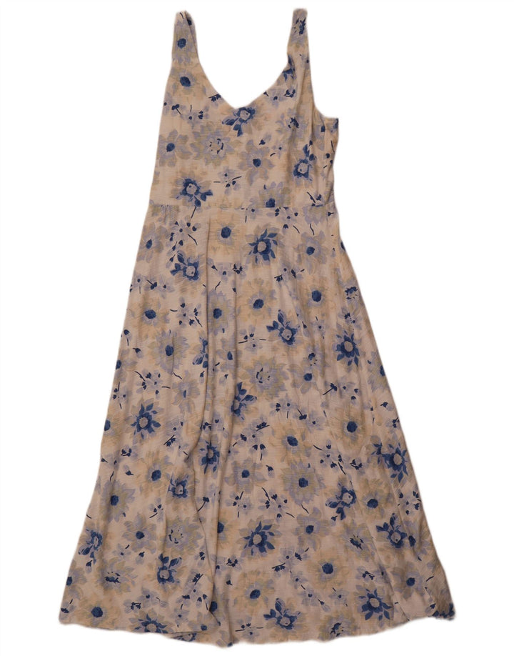 Rochie Maxi fără mâneci pentru femei Chaps UK 12 Medium Multicolor Floral Bumbac