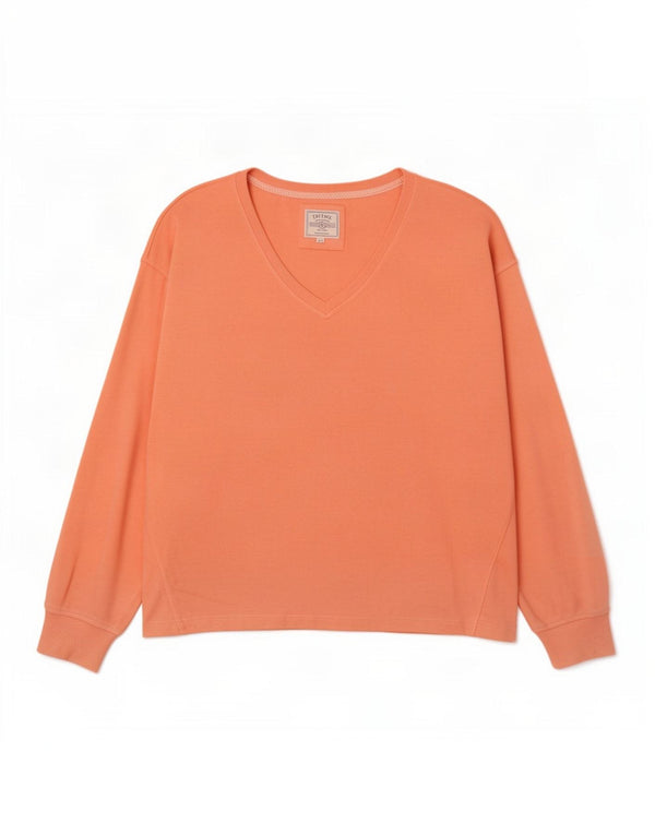 Fat Face Womens Oversized Top Long Sleeve UK 18 XL Pink Cotton