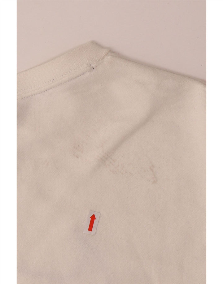 Pulover NIKE pentru bărbați, loose fit, cu grafică, XS, bumbac alb