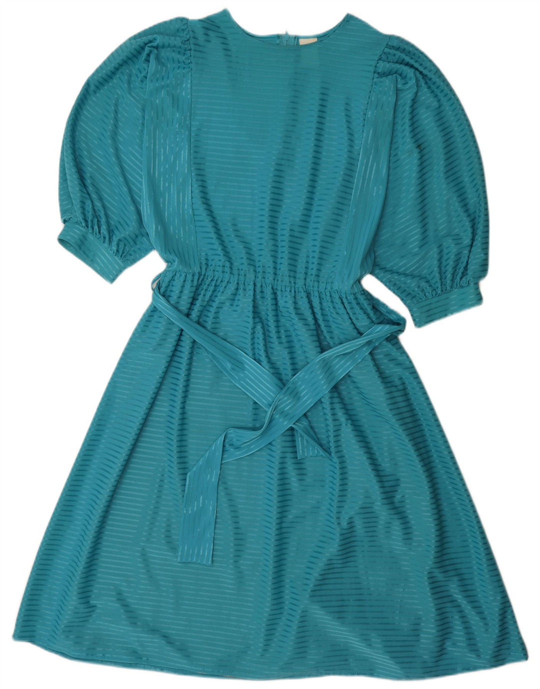 Rochie de damă vintage în formă de A EU 38 Poliester cu dungi albastre medii