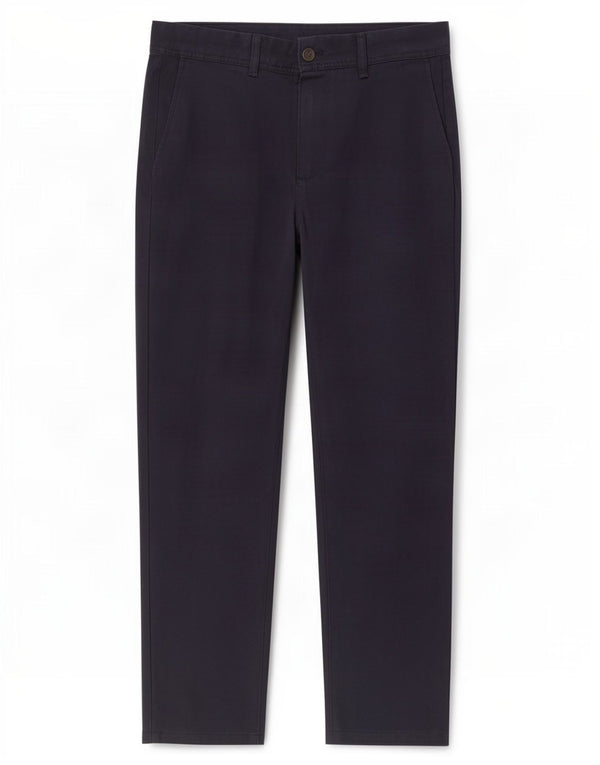Zara Mens Tapered Chino Trousers EU 40 Medium W31 L28 Navy Blue Polyester