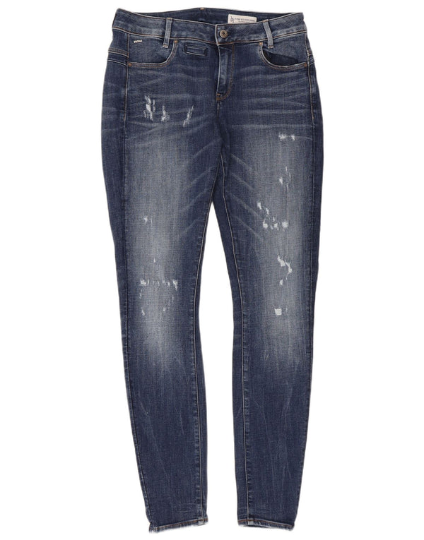 Blugi skinny distressed pentru femei G-Star W31 L32 bumbac albastru