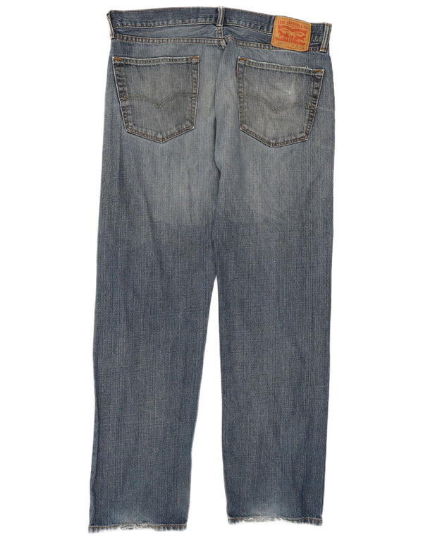 Blugi drepti pentru bărbați Levi's 505 W34 L32 Bumbac albastru