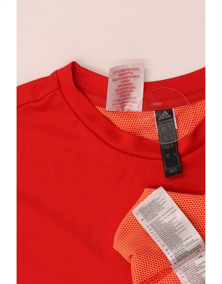 Tricou Băieți Adidas Top 13-14 Ani Poliester Roșu