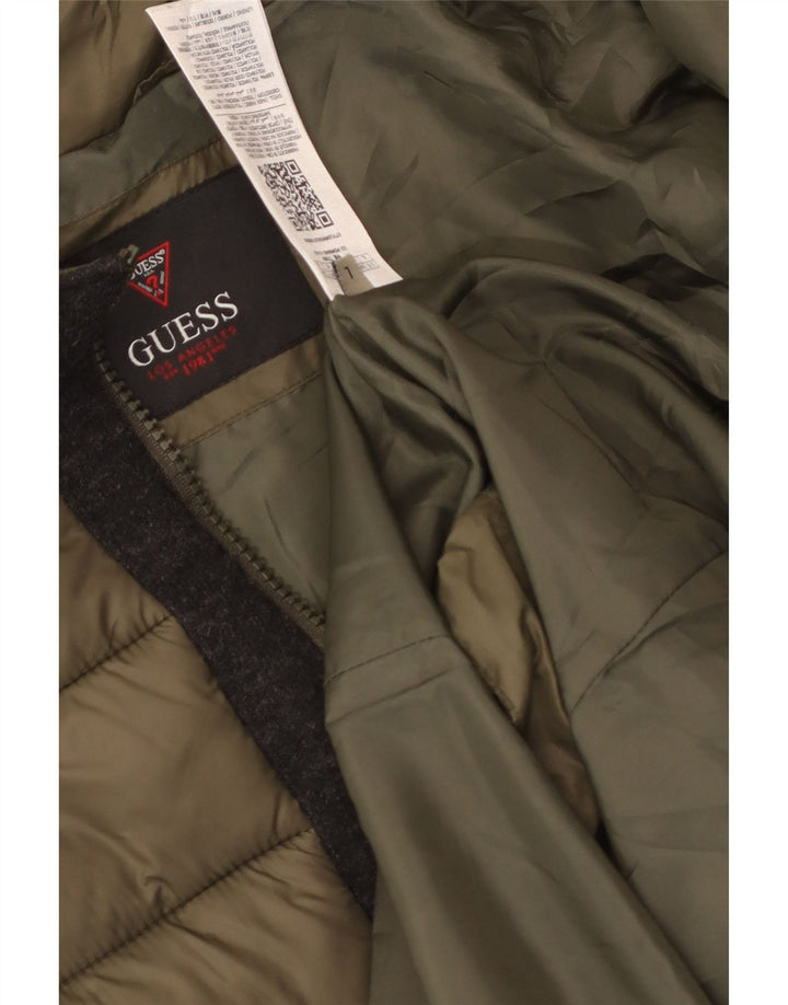 Palton căptușit Guess pentru bărbați UK 40, mare, kaki, poliamidă