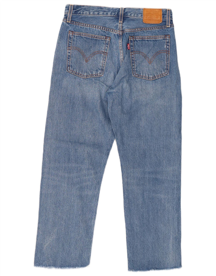 LEVI'S Blugi de damă Wedgie Straight Cropped W28 L25 Bumbac albastru