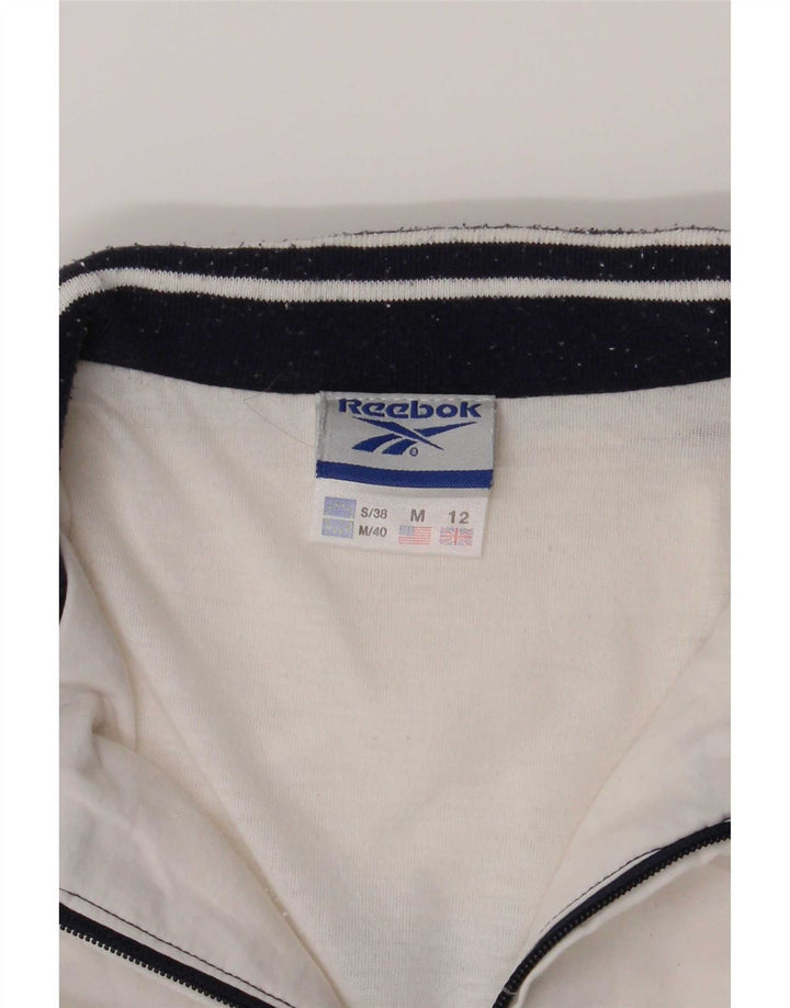 Jachetă de trening Reebok pentru femei UK 12 Medium Bleumarin Colorblock