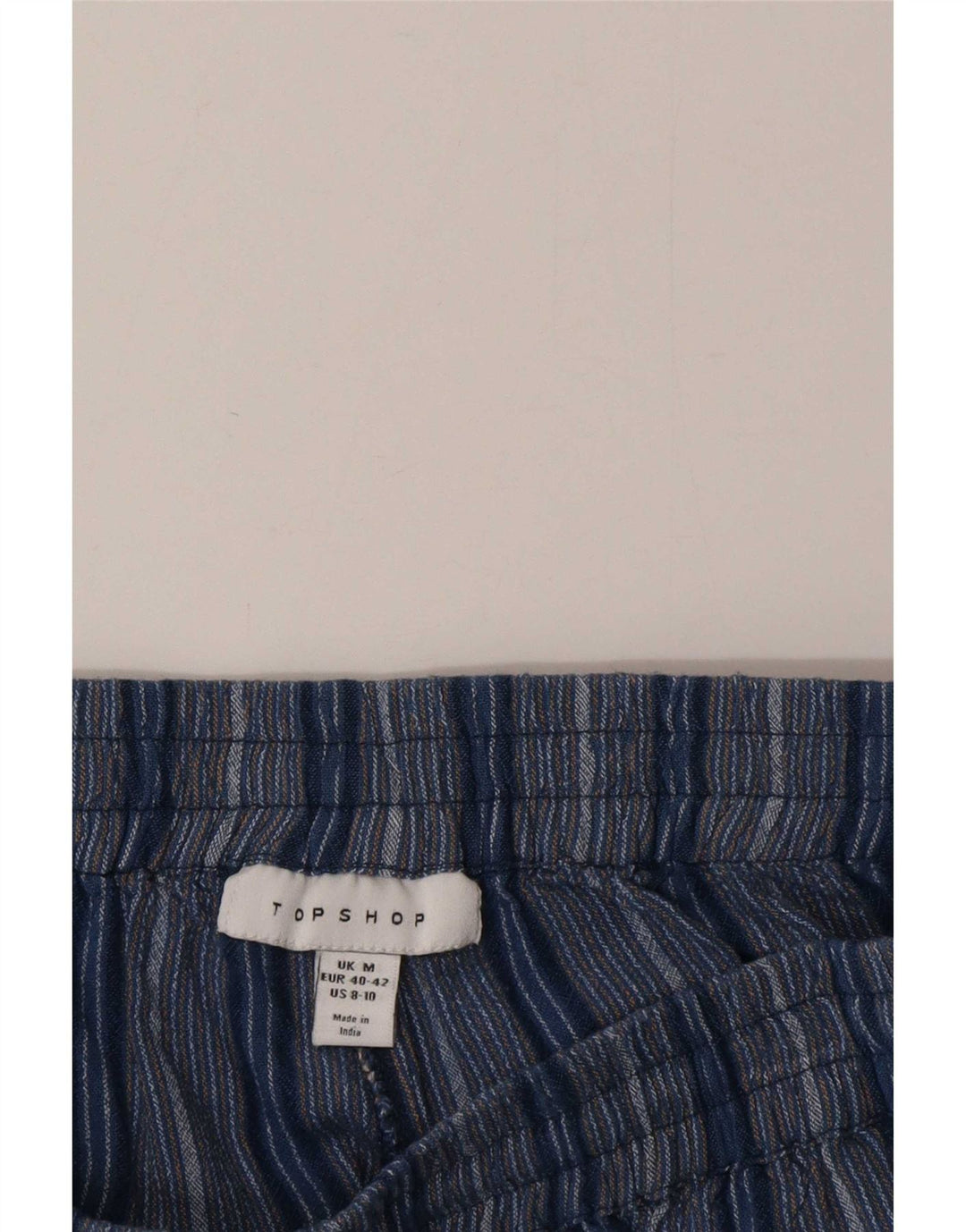 Pantaloni scurți casual Topshop pentru femei, mediu W28, în dungi albastre