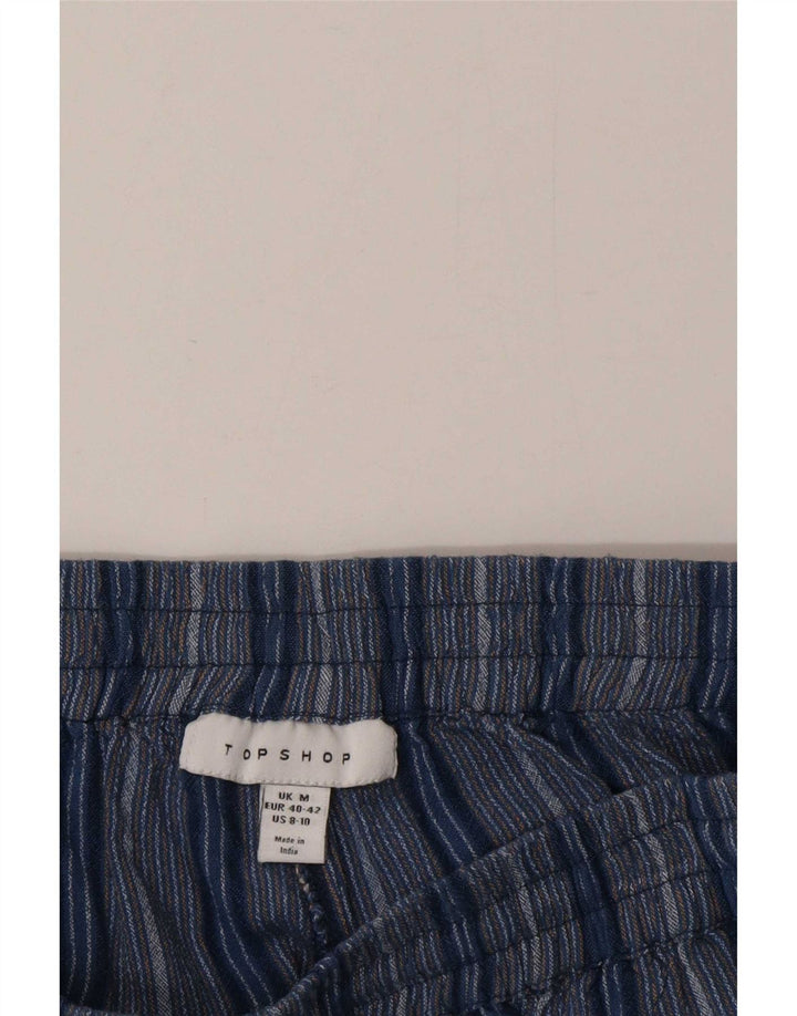 Pantaloni scurți casual Topshop pentru femei, mediu W28, în dungi albastre