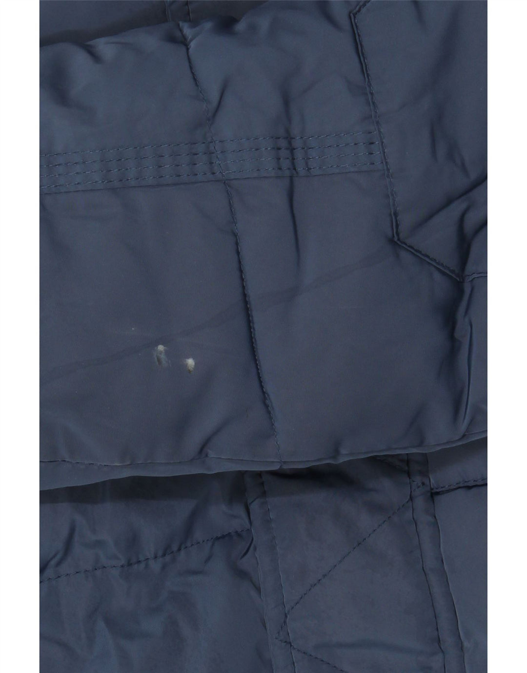 WRANGLER Mens Hooded Padded Jacket UK 40 Large Navy Blue Polyester Vintage Wrangler and Second-Hand Wrangler from Messina Hembry 