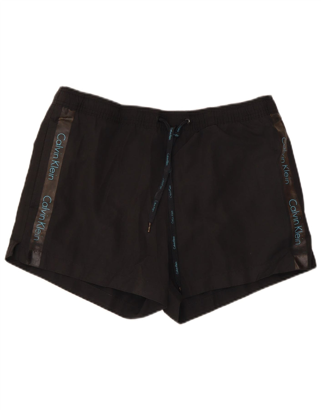 Pantaloni scurți de baie Calvin Klein pentru bărbați, poliester negru mediu