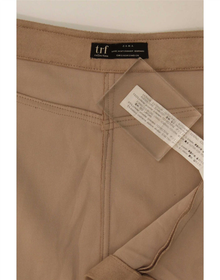 Fusta Mini Zara Femei Mică W27 Maro Poliester