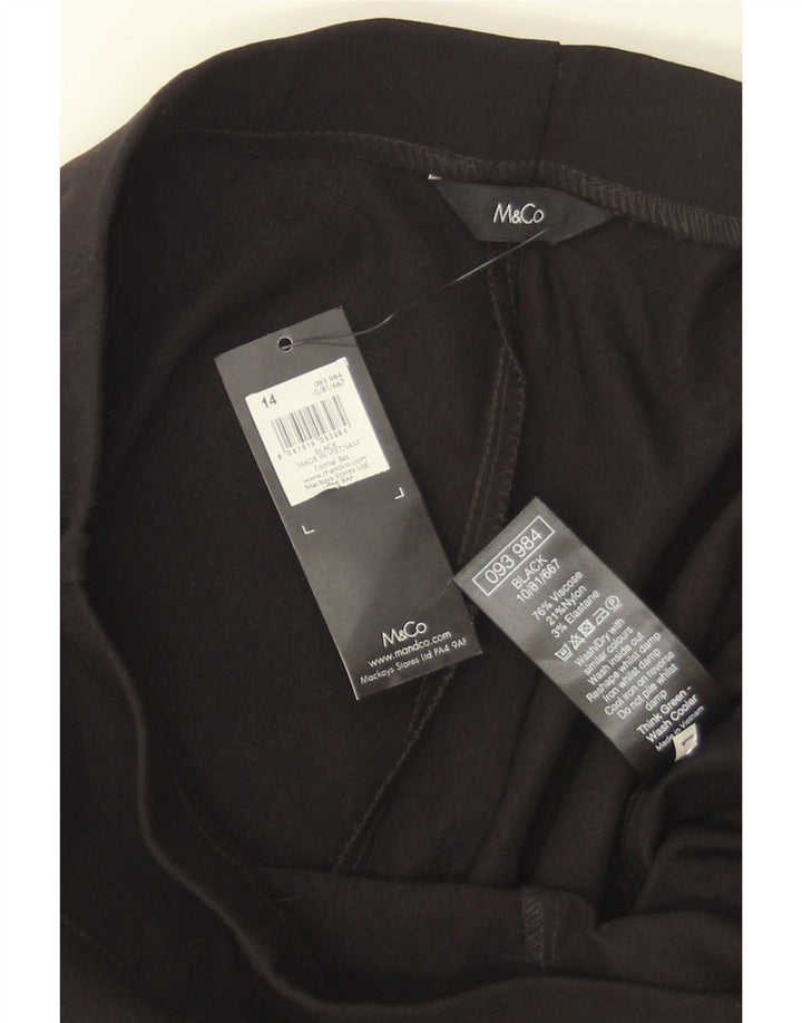 Leggings pentru femei M&Co UK 14 Medium Black Viscose