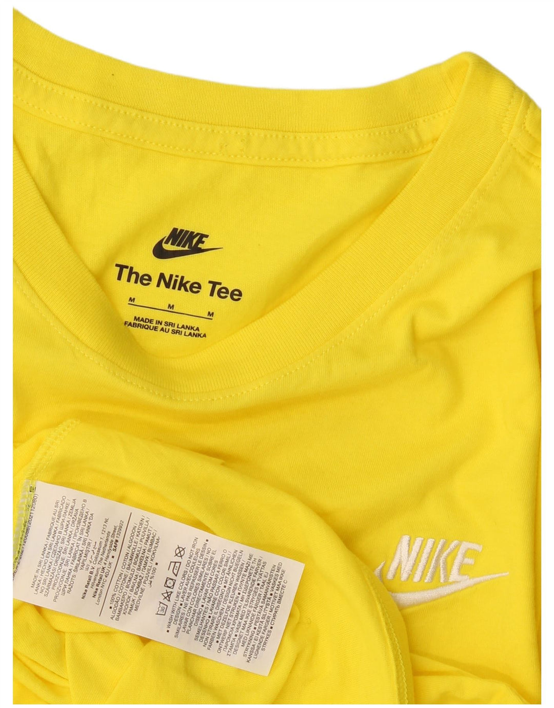 Tricou pentru bărbați Nike Top din bumbac galben mediu