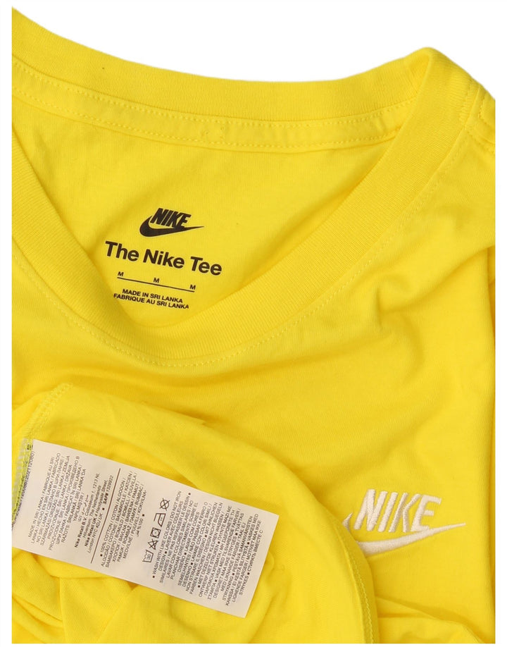Tricou pentru bărbați Nike Top din bumbac galben mediu