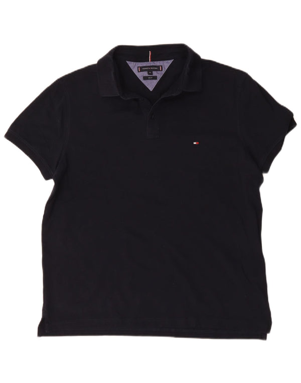 Cămașă polo Tommy Hilfiger pentru bărbați, slim, bumbac, albastru marin
