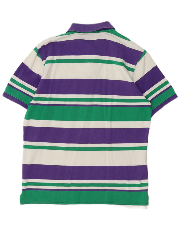 Tricou polo GANT Rugby pentru bărbați, bumbac cu dungi multicolore medii