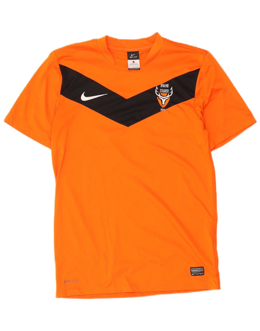 Tricou grafic Nike Dri Fit pentru bărbați Top mic portocaliu din poliester bloc de culoare