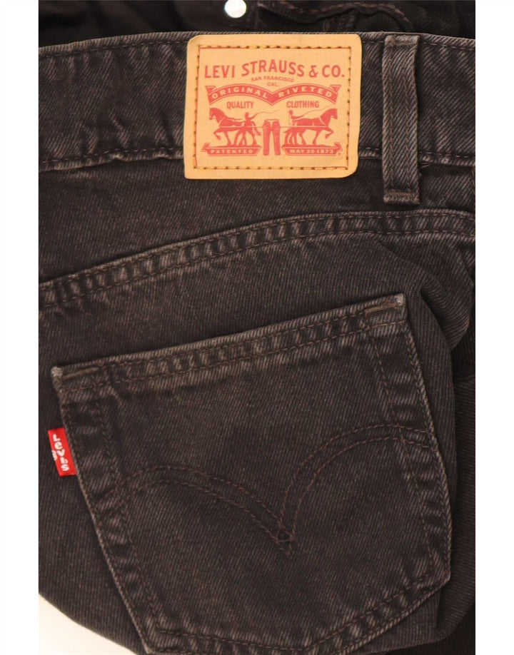 Blugi Levi's pentru femei cu picioare largi W24 L32 negri