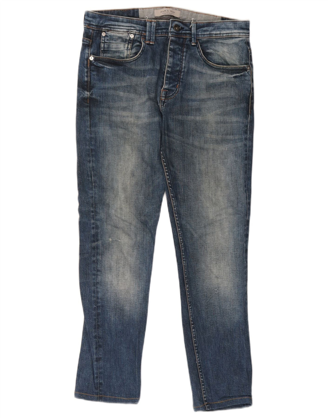 Blugi skinny pentru bărbați Zara EU 40 Medium W31 L27 Albastru