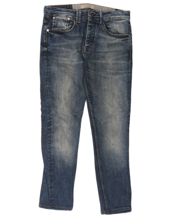 Blugi skinny pentru bărbați Zara EU 40 Medium W31 L27 Albastru