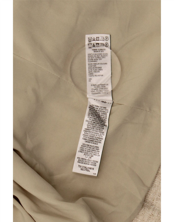 MARKS & SPENCER Jachetă Blazer deschisă pentru femei UK 20 2XL In bej